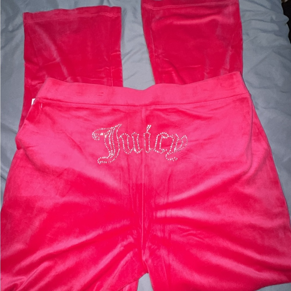 Juicy Couture Women's Hot Pink Velour Joggers
